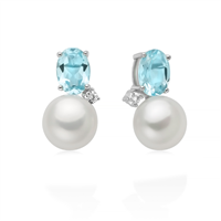 Earrings Miluna Woman in Silver Perla PER2968